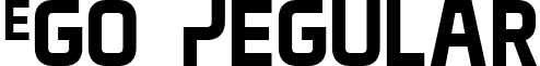 Ego Regular font - EGO_____.ttf