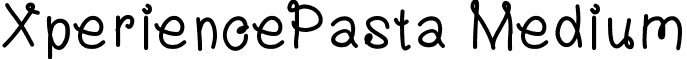 XperiencePasta Medium font - XperiencePasta.ttf