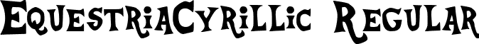 EquestriaCyrillic Regular font - Equestria_Cyrillic.ttf