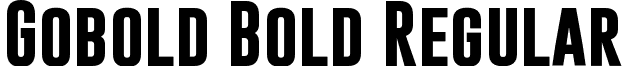Gobold Bold Regular font - Gobold_Bold.ttf