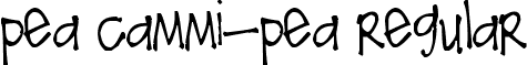 Pea cammi-pea Regular font - peacammipea.ttf