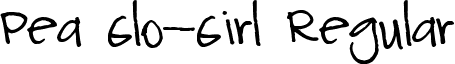 Pea Glo-Girl Regular font - peaglogirl.ttf