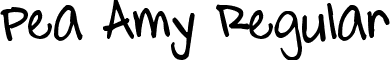 Pea Amy Regular font - peaamy.ttf