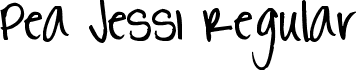 Pea Jessi Regular font - peajessi.ttf