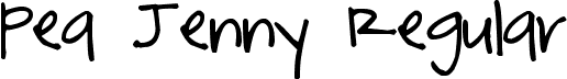 Pea Jenny Regular font - peajenny.ttf