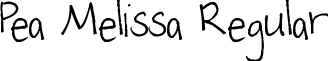 Pea Melissa Regular font - peamelissa.ttf