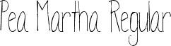 Pea Martha Regular font - peamartha.ttf