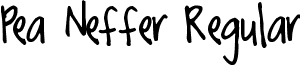 Pea Neffer Regular font - peaneffer.ttf