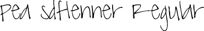 Pea sdflenner Regular font - peasdflenner.ttf