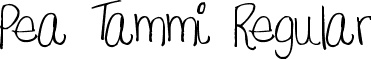 Pea Tammi Regular font - peatammi.ttf