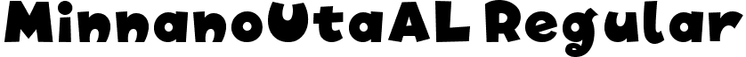 MinnanoUtaAL Regular font - MINNUA__.TTF