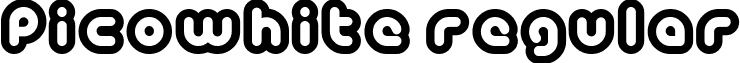 PicoWhite Regular font - PICOW___.TTF