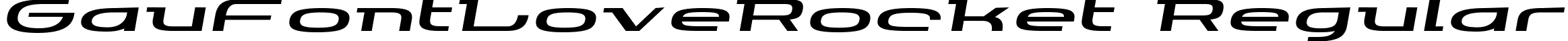 GauFontLoveRocket Regular font - GAU_Love_Rocket.TTF