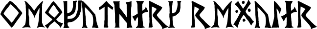 NeoFuthark Regular font - roachfthk.ttf