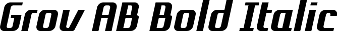 Grov AB Bold Italic font - grov_abi.ttf