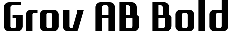 Grov AB Bold font - grov_ab.ttf