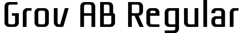 Grov AB Regular font - grov_ar.ttf