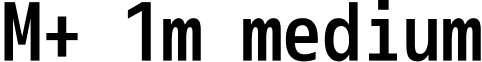 M+ 1m medium font - mplus-1m-medium.ttf