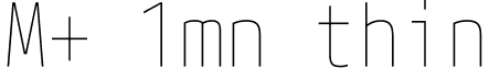M+ 1mn thin font - mplus-1mn-thin.ttf
