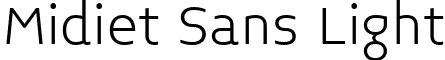 Midiet Sans Light font - Midiet_Sans_Light.ttf