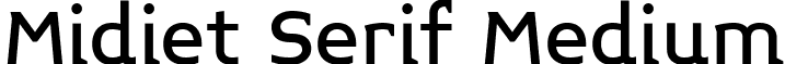 Midiet Serif Medium font - Midiet_Serif_Medium.ttf