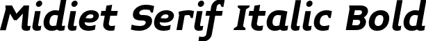 Midiet Serif Italic Bold font - Midiet_Serif_Italic_Bold.ttf