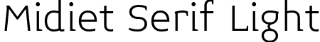 Midiet Serif Light font - Midiet_Serif_Light.ttf