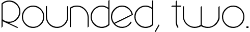 Rounded, two. font - Rounded, two.ttf