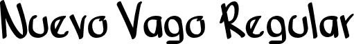 Nuevo Vago Regular font - NU VAGO.ttf