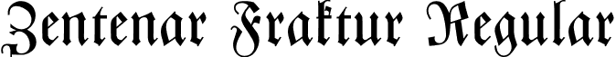 Zentenar Fraktur Regular font - Zent____.otf