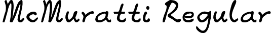 McMuratti Regular font - McMuratti.ttf