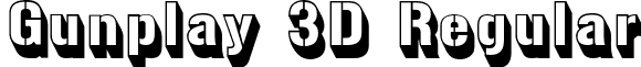 Gunplay 3D Regular font - gunplay3.ttf