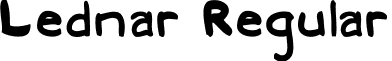 Lednar Regular font - lednar.ttf