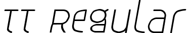 TT Regular font - TTIta.ttf