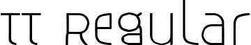 TT Regular font - TTReg.ttf