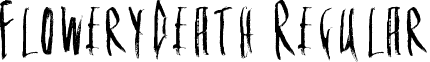 FloweryDeath Regular font - FloweryDeath.ttf