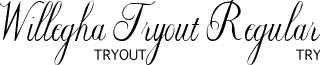 Willegha Tryout Regular font - WILLT___.TTF