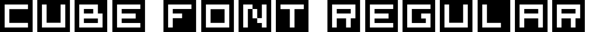 Cube Font Regular font - Cube_Font.ttf