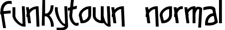 Funkytown normal font - Funkytown.ttf