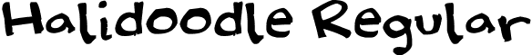 Halidoodle Regular font - halidoodle.ttf