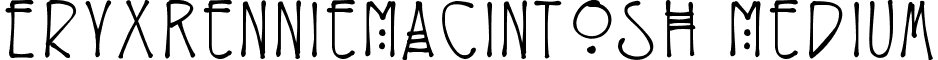 EryxRennieMacintosh Medium font - EryxRennieMacintosh.ttf