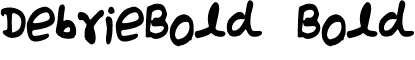 DebrieBold Bold font - Debrie_Bold.ttf