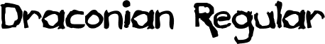 Draconian Regular font - DraconianMicroLiner001.ttf