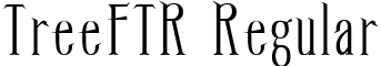 TreeFTR Regular font - TreeFTR.ttf