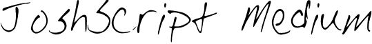 JoshScript Medium font - Josh_Script(3).ttf