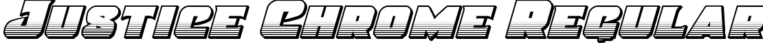 Justice Chrome Regular font - justicechrome.ttf