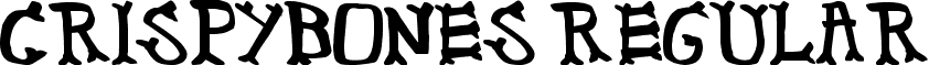 CrispyBones Regular font - CrispyBones.ttf