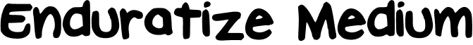 Enduratize Medium font - Enduratize.ttf