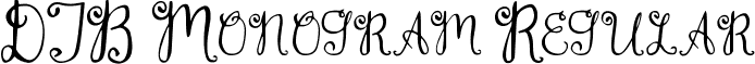 DJB Monogram Regular font - DJB Monogram.ttf