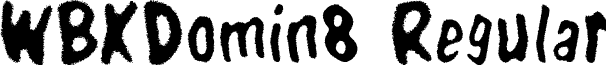 WBXDomin8 Regular font - Wbxdomin8.ttf